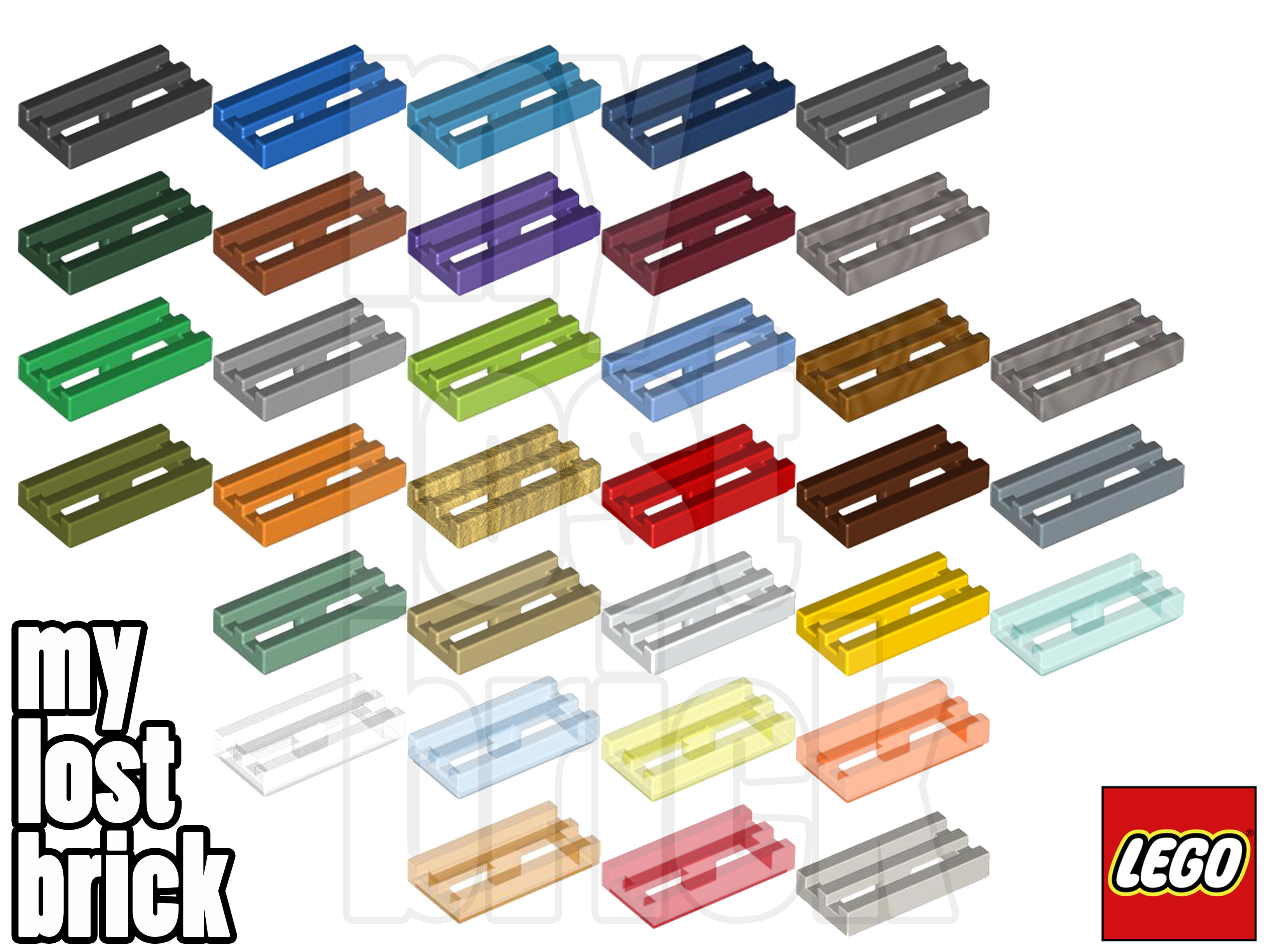 LEGO - Part 2412 / 2412b - Tiles With Grill + NEW + SELECT COLOUR /  QUANTITY | eBay