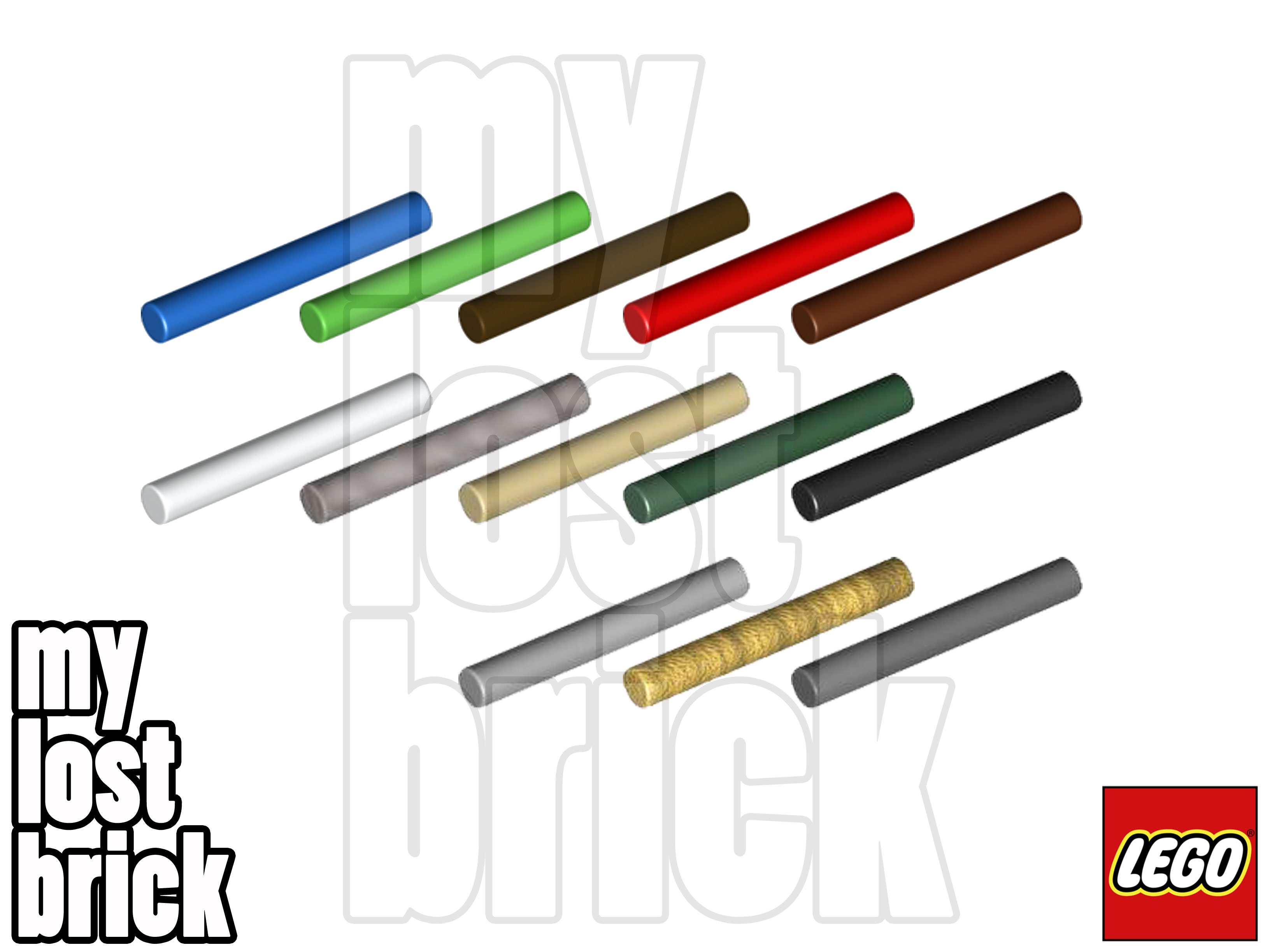LEGO - Part 87994 - Bars 3L + NEW + SELECT COLOUR / QUANTITY | eBay UK